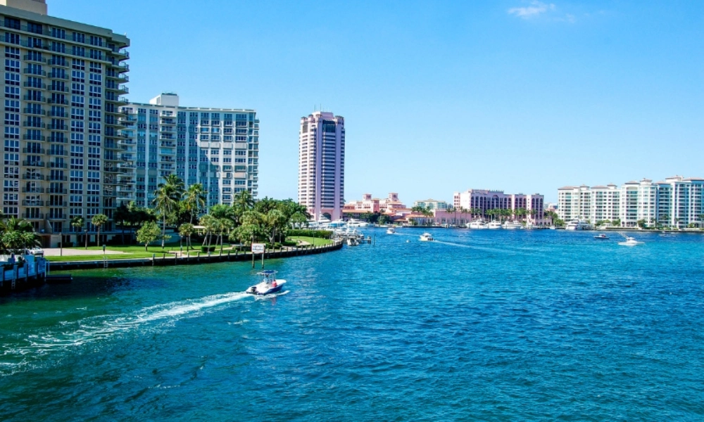 Top Aeroseal HVAC air duct sealing service company in Boca Raton FL - View of Delray Beach in Boca Raton FL