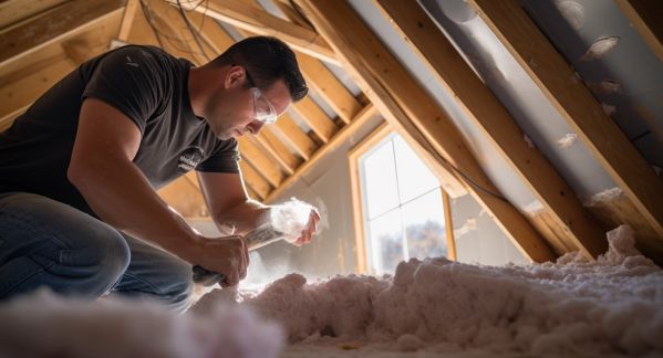 Top attic insulation installation service company in Sunny Isles Beach FL - View of a climate controlled Sunny Isles Beach air environment after the job is done.